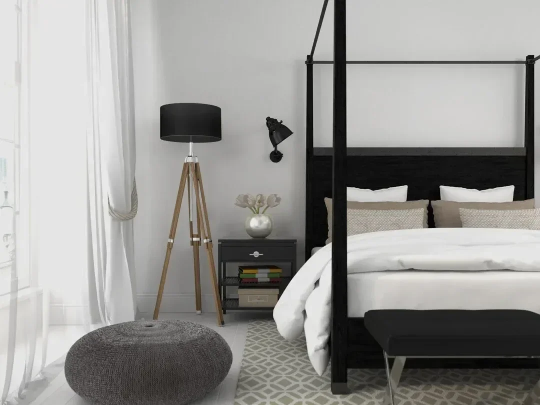 Luxury Plush Mattress in Hotel Bedroom