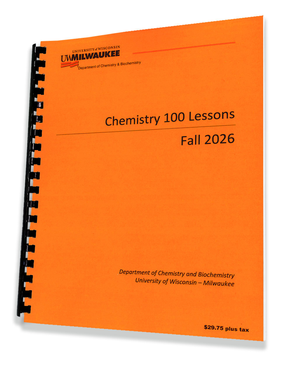 CHEM 100 • Shteynbuk • CHEMICAL SCIENCE