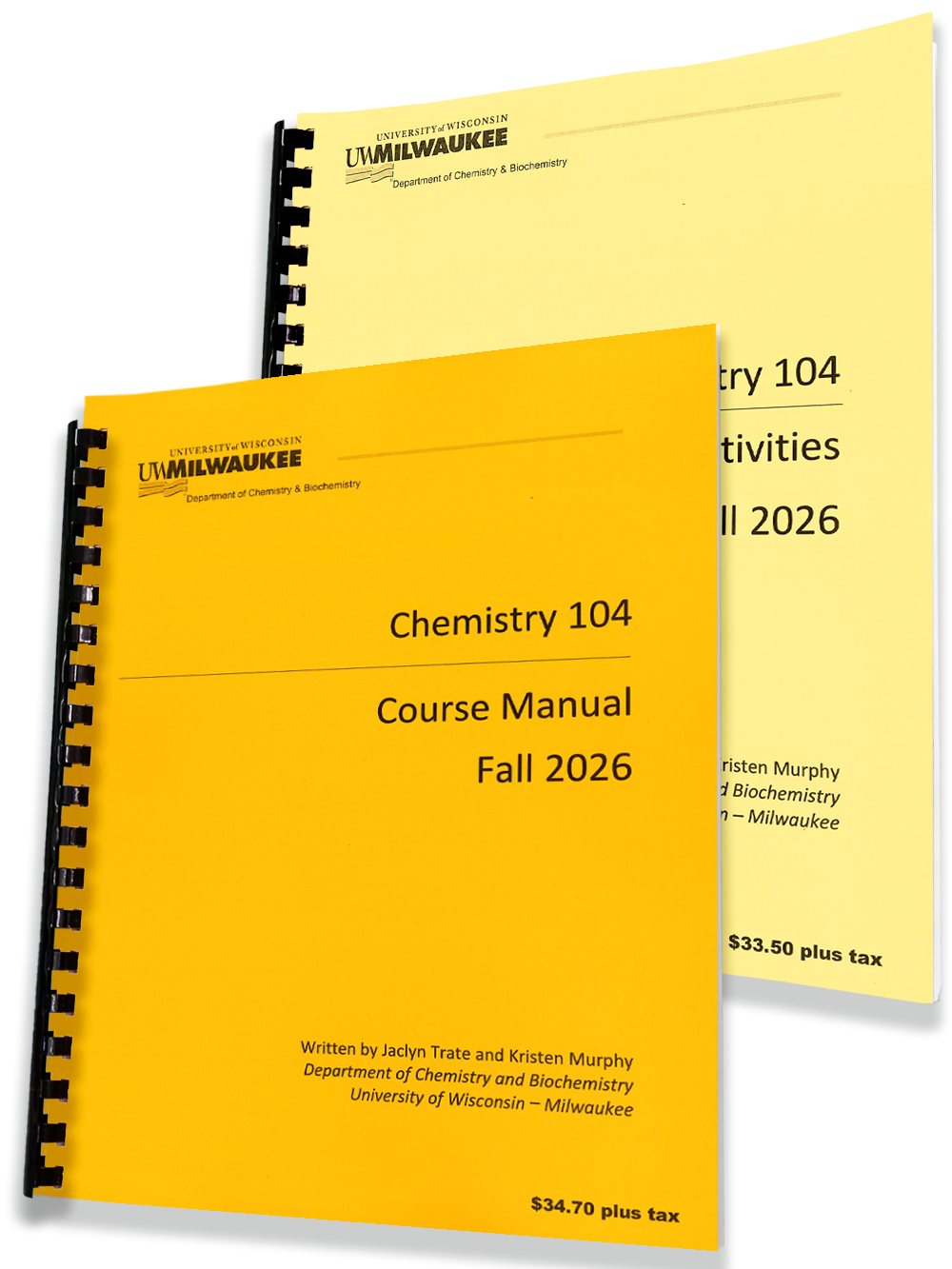 CHEM 104 •  Reinhardt • General Chemistry and Qualitative Analysis