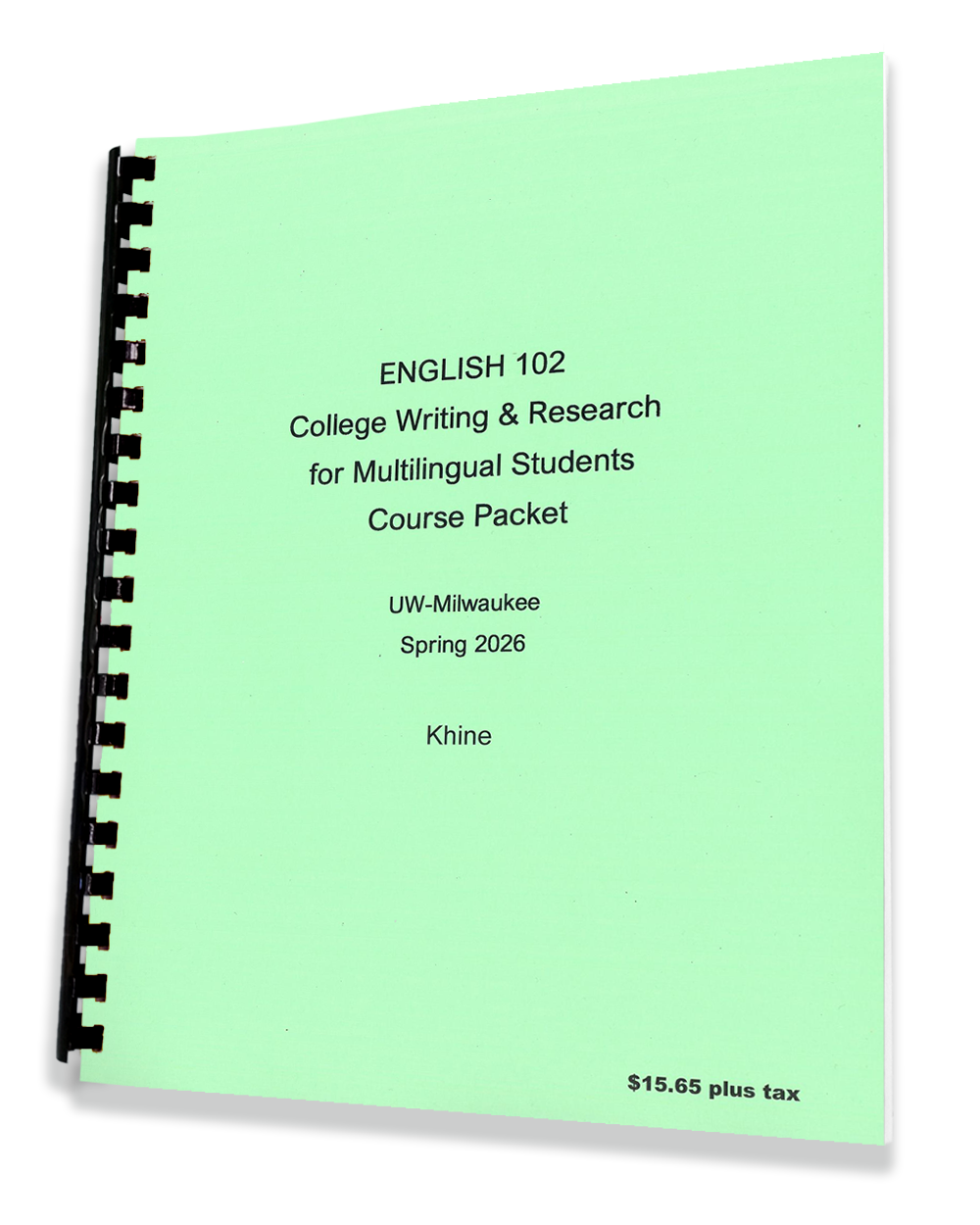 English 102 • KHINE • College Writing & Research for Multilingual Students