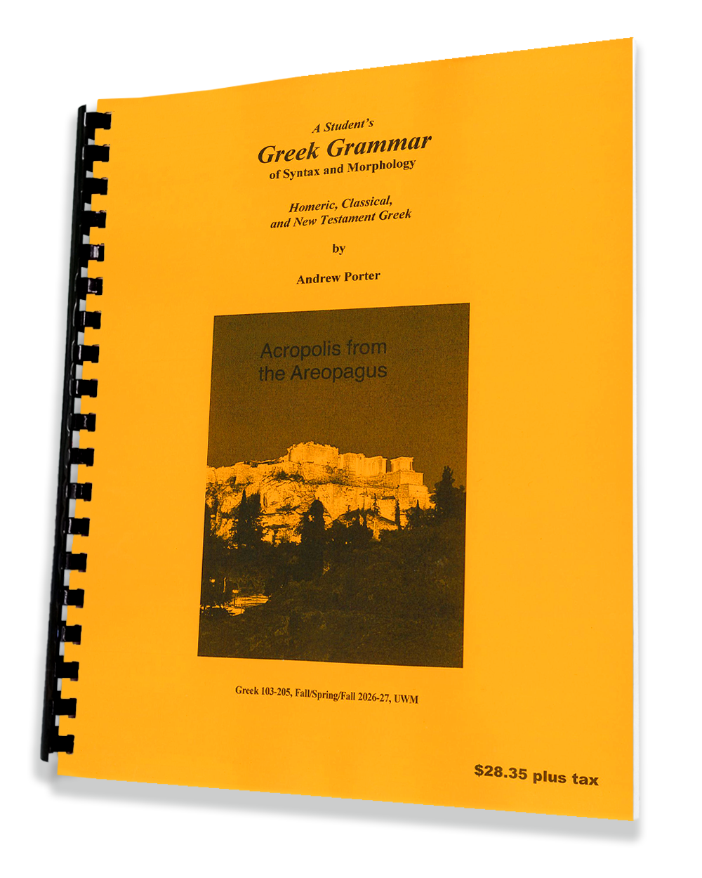 Greek 103-205 • Porter • Greek Grammar