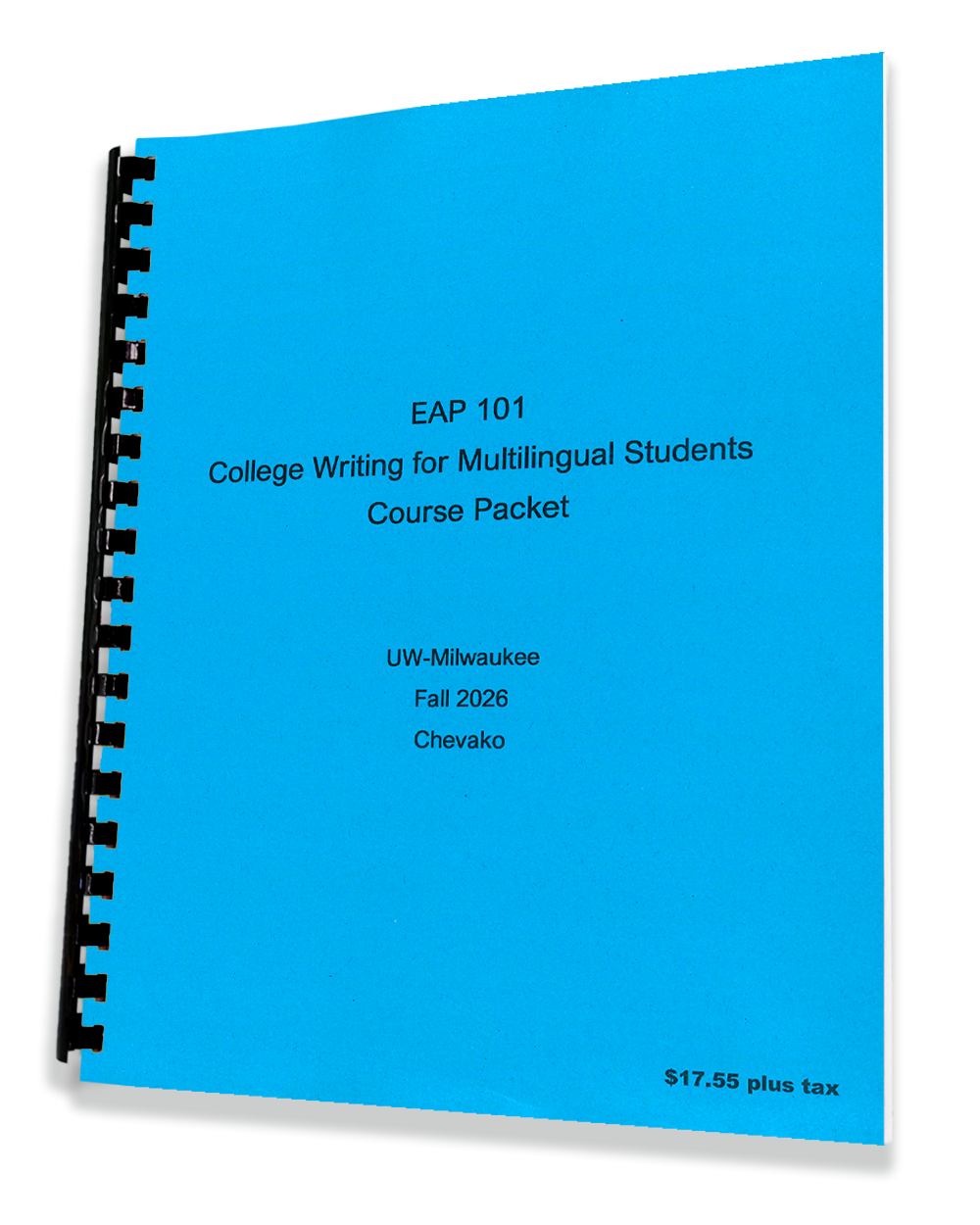 EAP 101 • CHEVAKO • College Writing for Multilingual Students