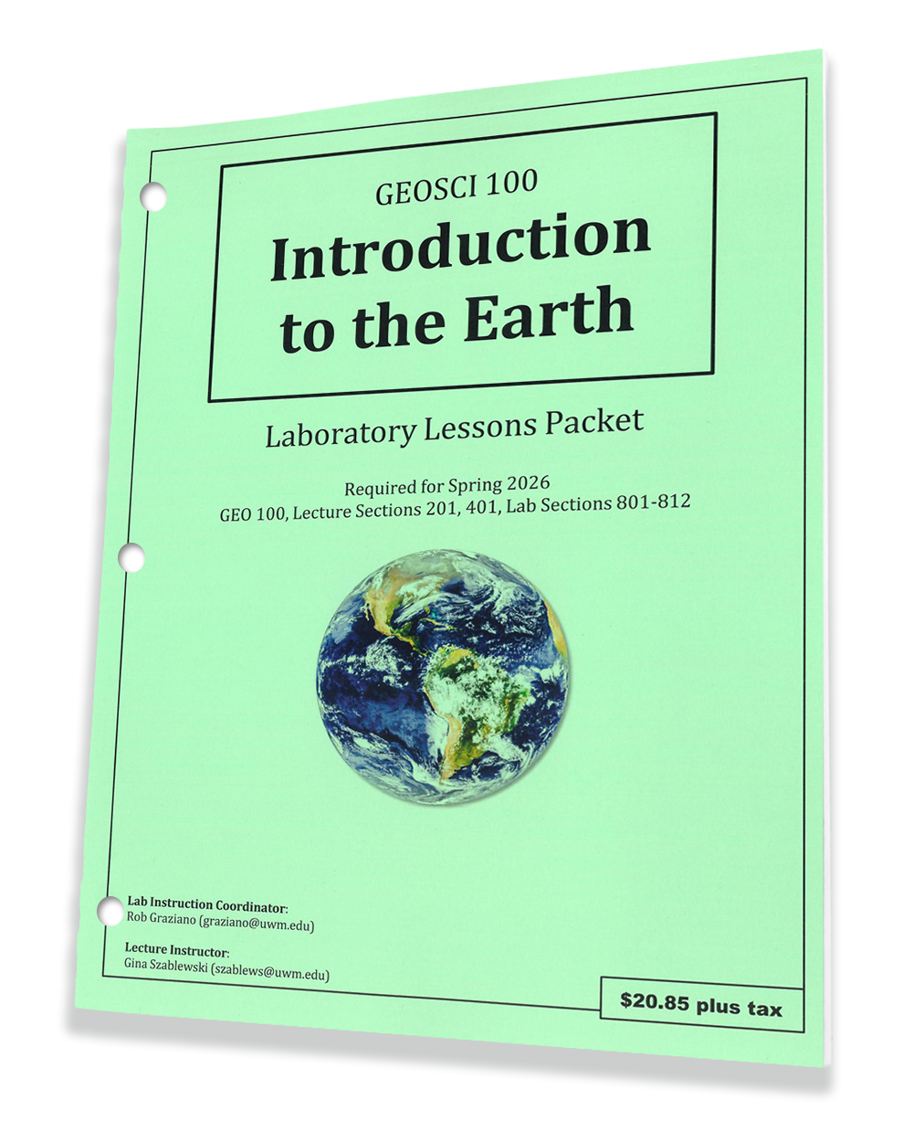 GEO SCI 100 • Graziano • Introduction to the Earth