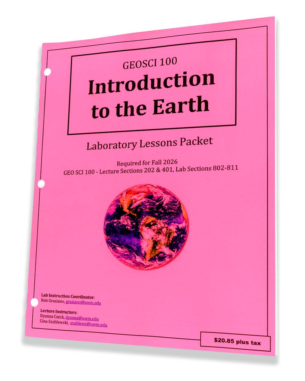 GEO SCI 100 • Graziano • Introduction to the Earth