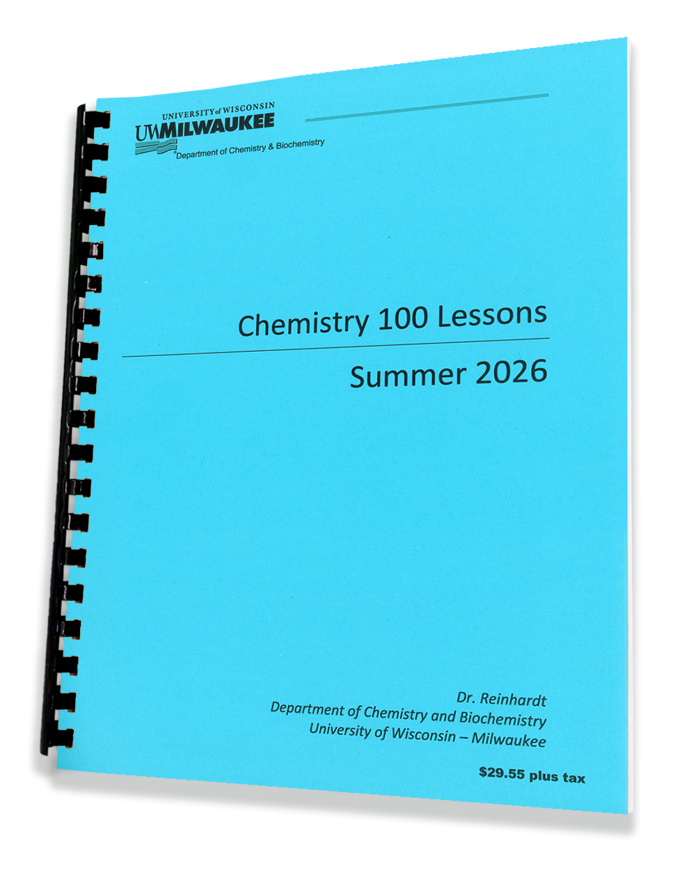 CHEM 100 •  Reinhardt • CHEMICAL SCIENCE
