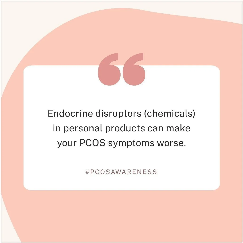 After being diagnosed with PCOS, I started to really paying attention to what I was putting on my body as well as what I was putting in my body. Things we use such as: lotions, tooth paste, hair products, etc. Can contribute to your hormone imbalance