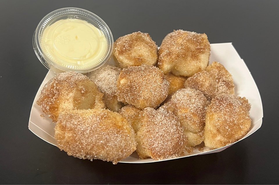 If you know, you know... It's Buffet Night at the Dive!

Wednesday Night All-you-can-eat Pizza Buffet!!! Pizza, bread bites, pretzel bites, and our only-on-the-buffet Cinnamon-Sugar Bites and cream cheese icing!!! If you haven't tried these yet, just