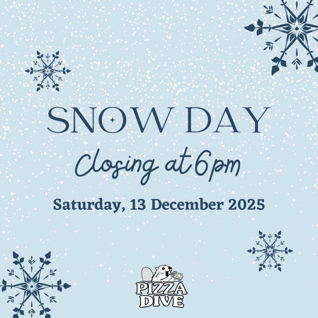 ❄️ Snow day update ❄️

The forecast is calling for significant snowfall today, Saturday, December 13th, so we&rsquo;ll be closing early at 6:00 PM to make sure our team can wrap up safely and get home before road conditions worsen.

A lot of our crew
