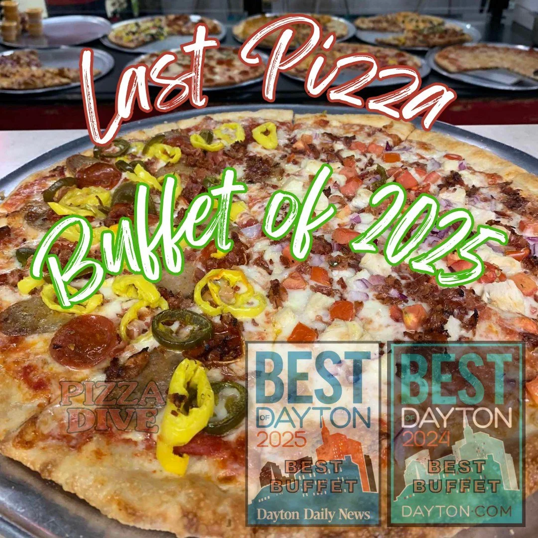 🍕✨ Last Pizza Dive Buffet of 2025! ✨🍕

Tonight &mdash; Wednesday, December 17th &mdash; is your final chance this year to hit up the Pizza Dive Buffet before we roll into holiday mode. 🎄🎉

Join us from 4:30&ndash;8PM for all-you-can-eat pizza, br
