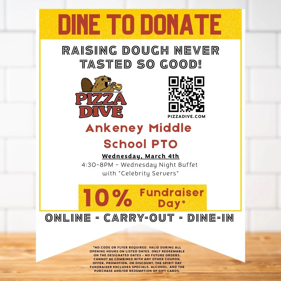 🍕✨ Celebrity Servers Spirit Night &ndash; Ankeney Middle School PTO! ✨🍕

We love when school spirit and pizza collide &mdash; and this week it&rsquo;s all about Ankeney Middle School PTO! 🧡🖤

Join us Wednesday from 4:30&ndash;8PM for our All-You-