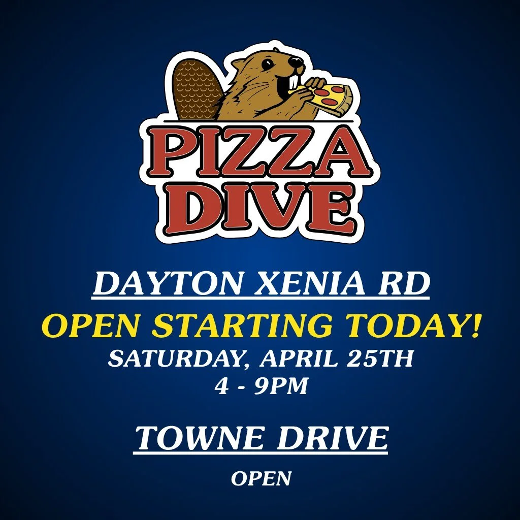 🚨 TODAY&rsquo;S THE DAY 🚨

Dayton Xenia Rd is OPEN!!! 🍕🎉

We&rsquo;re back starting today, Saturday, April 25th, and we couldn&rsquo;t be more excited to officially have both Pizza Dive locations OPEN. 🙌

Here&rsquo;s what to know:
&bull; Today&