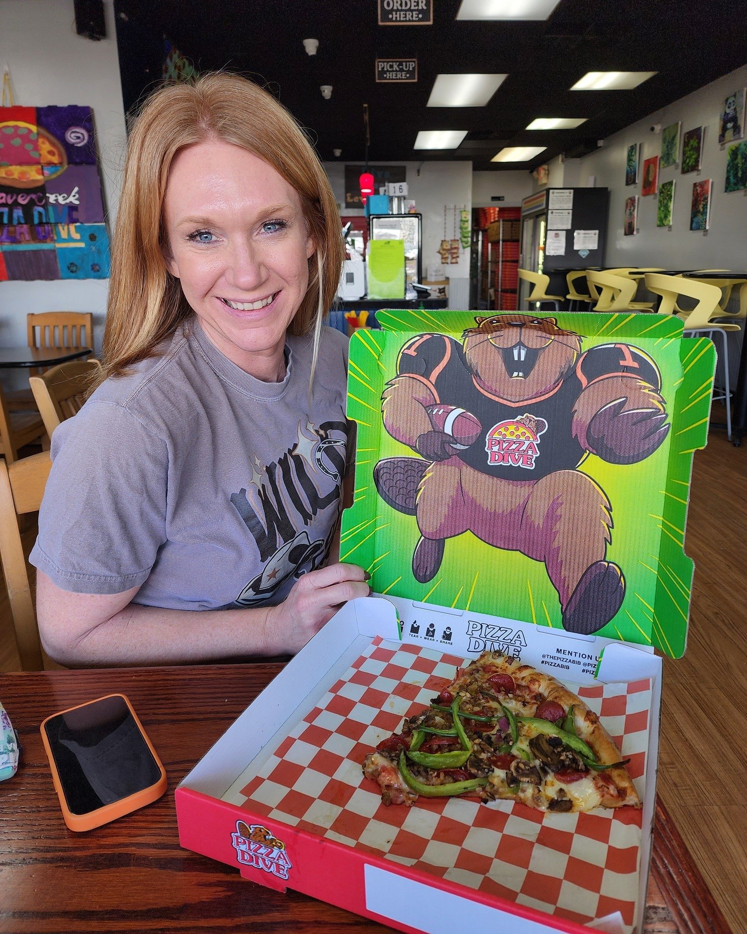 🍕 Caught in the act... 📸

Our friend and neighbor, Sarah from @bombshellculturesalon, was spotted making an elite Friday decision: grabbing a Supreme slice from Pizza Dive. 😎

Can we blame her? Absolutely not.

Our All Day Pizza By-The-Slice is re