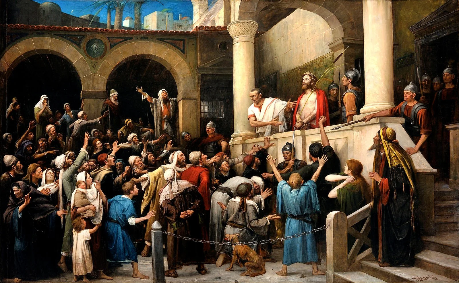 Ecce Homo , by Mihály Munkácsy, a painting reviewed by James Joyce: http://www.jstor.org/stable/44871346