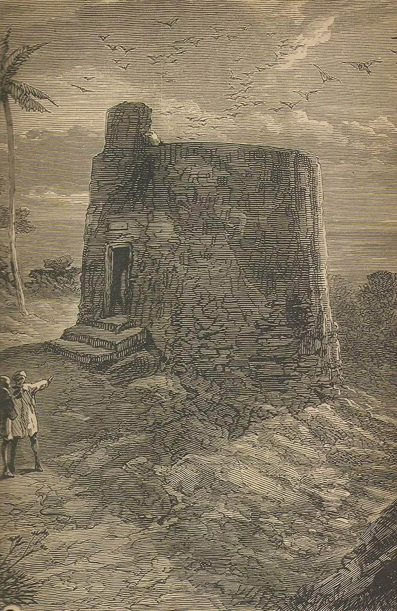 Engraving of the Mumbai Tower of Silence, 1886 