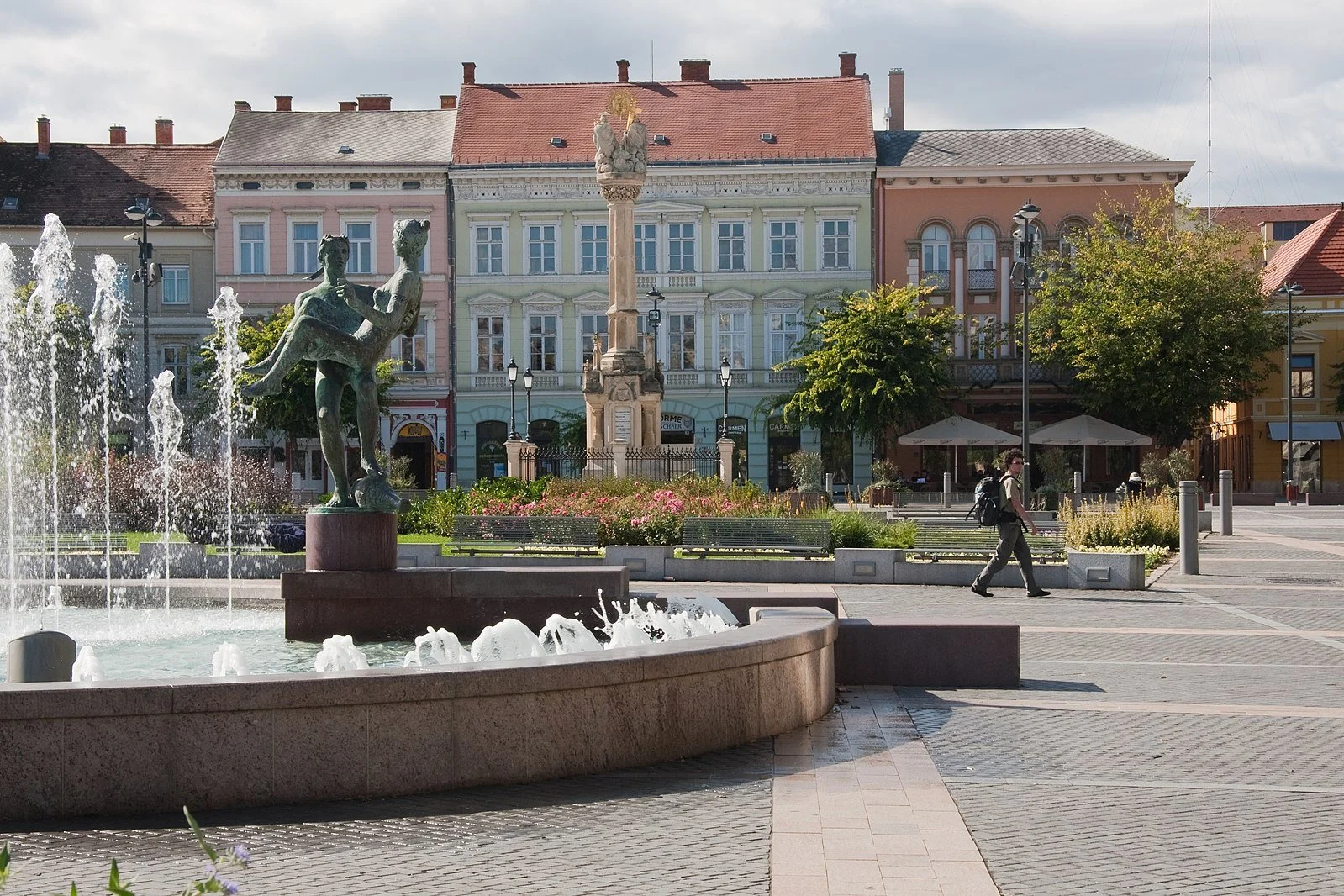 Main Square of Szombathely, Hungary ( Image Source )