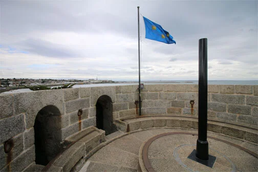 The view from the top of the tower, facing north towards Dún Laoghaire