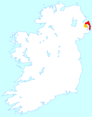  The Ards of Down (or Ards Peninsula) in red 