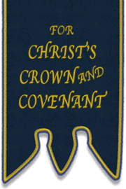 The blue banner of the Reformed Presbyterian Church of Ireland