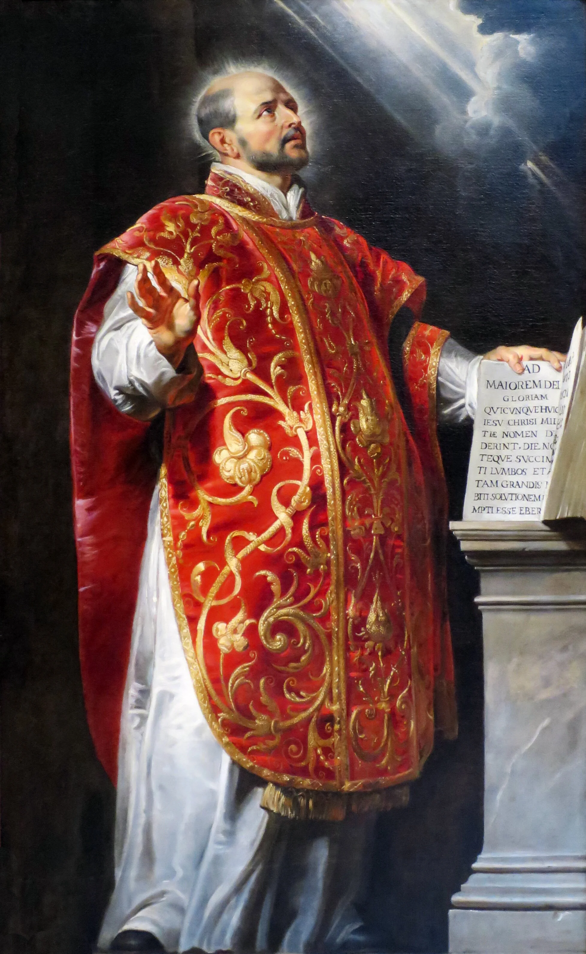  An especially shiny St. Ignatius of Loyola by Peter Paul Rubens 