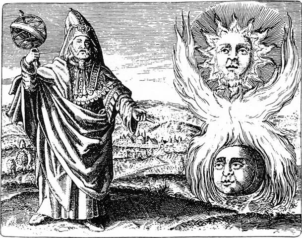 Etching of Hermes Trismegistos, 1624