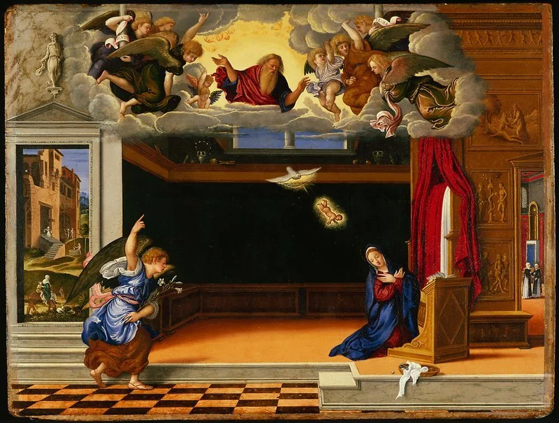   The Annunciation , Girolamo da Santacroce, c. 1540 