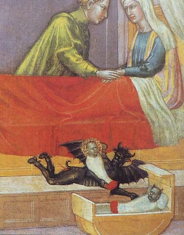  detail from  The Legend of St. Stephen , Martino di Bartolomeo, 15th c. 