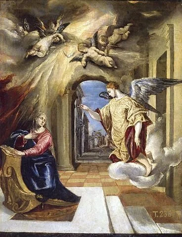   The Annunciation , El Greco, 1570-1572 