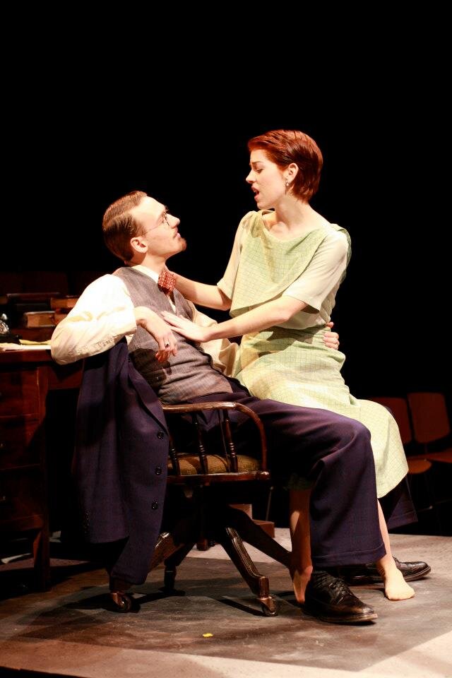 Linus as James Joyce and Llewie as Lucia Joyce