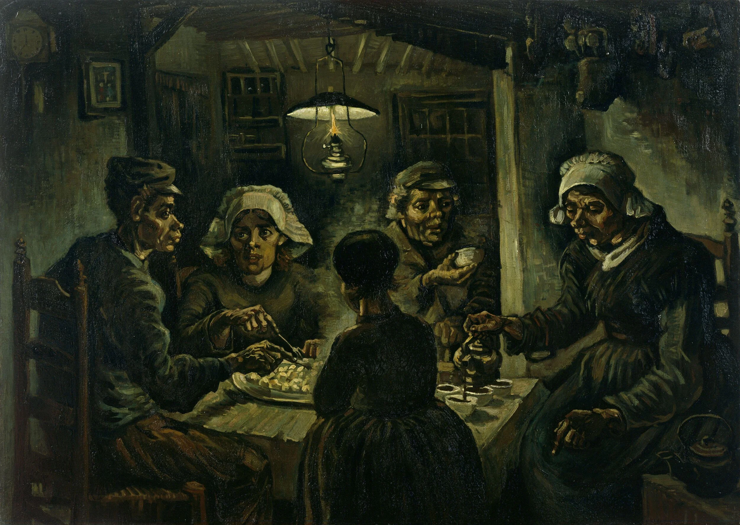 The Potato Eaters , Vincent van Gogh, 1885
