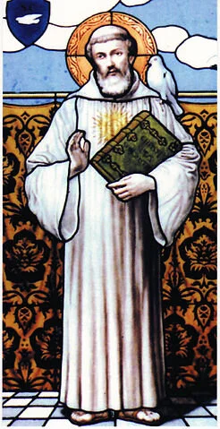 St. Columbanus window from the Abbey of Bobbio