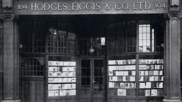 Hodges Figgis’ Grafton St. storefront, c. 1900 ( Irish Times )