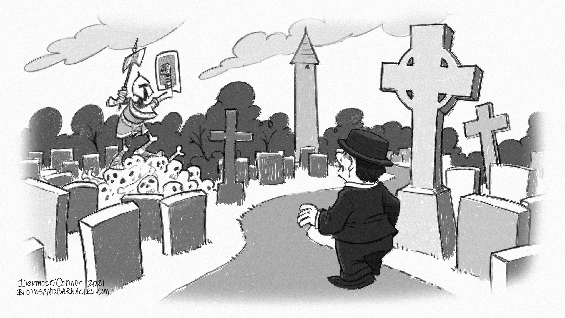 Leopold Bloom in Glasnevin Cemetery