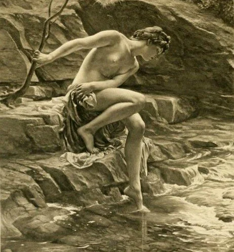 Nymph's Bathing Place , Edward John Poynter, 1904