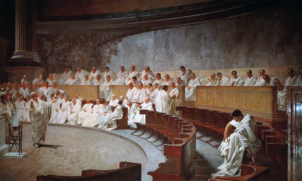   Cesare Maccari, Cicero Denounces Catiline, 1889  