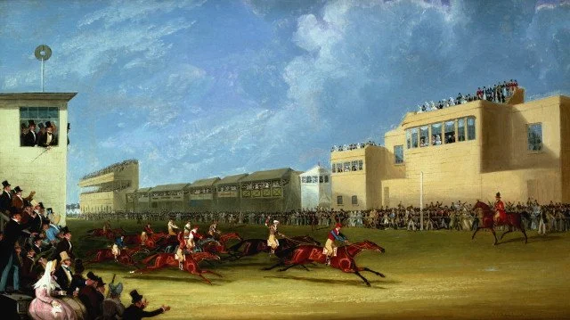  1834 painting of the Ascot Gold Cup 
