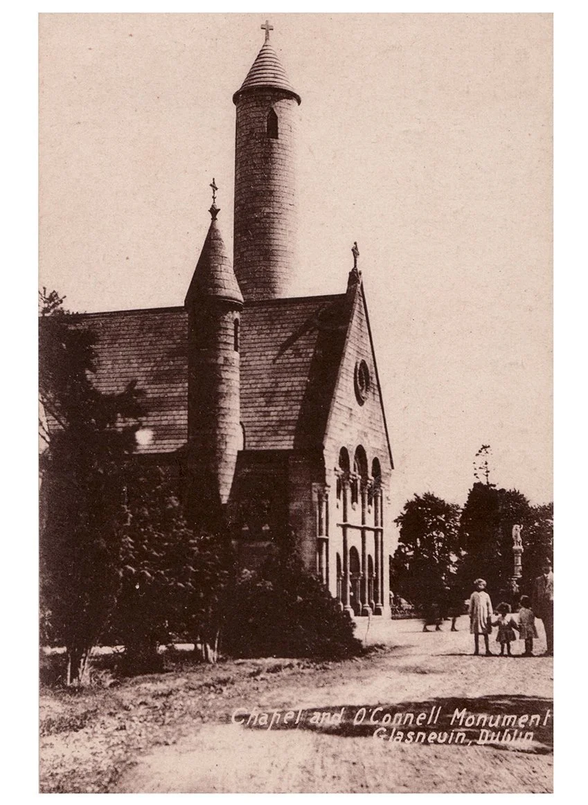  The Chapel & O'Connell Tower, Glasnevin Cemetery. Circa 1900. (from  Glasnevin Museum ) 