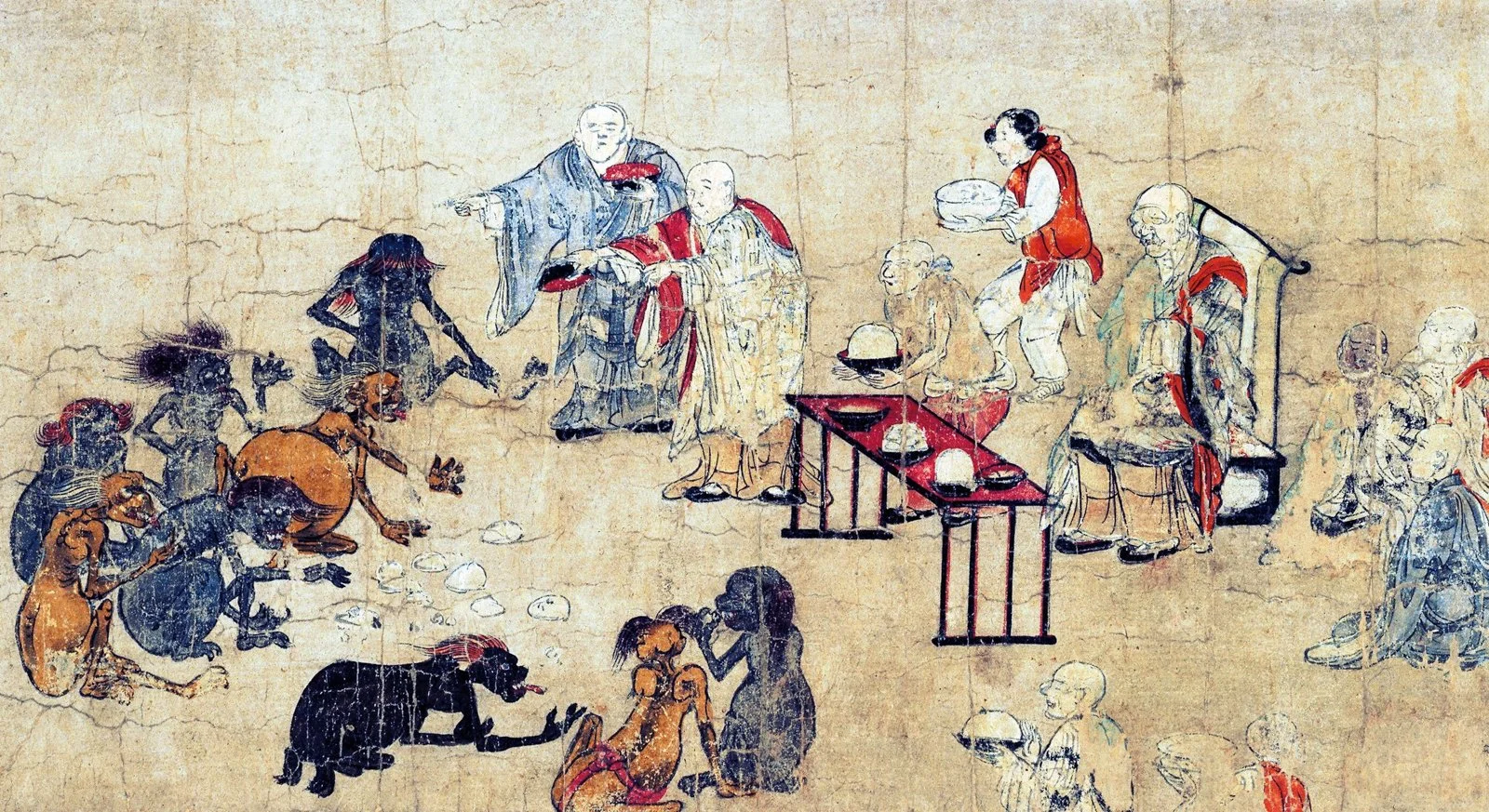  Hungry Ghosts scroll, 12th c. Japan 