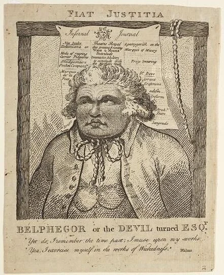 A caricature of Higgins from the early 19th c. Image source.