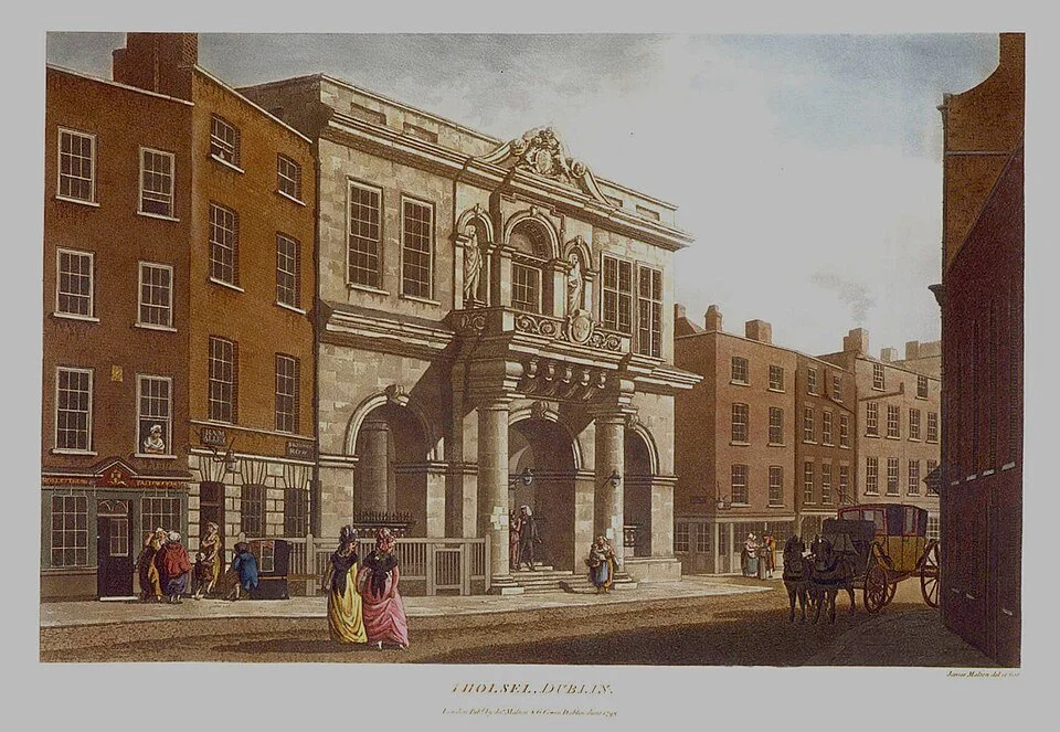  An illustration of the Tholsel, 1792 