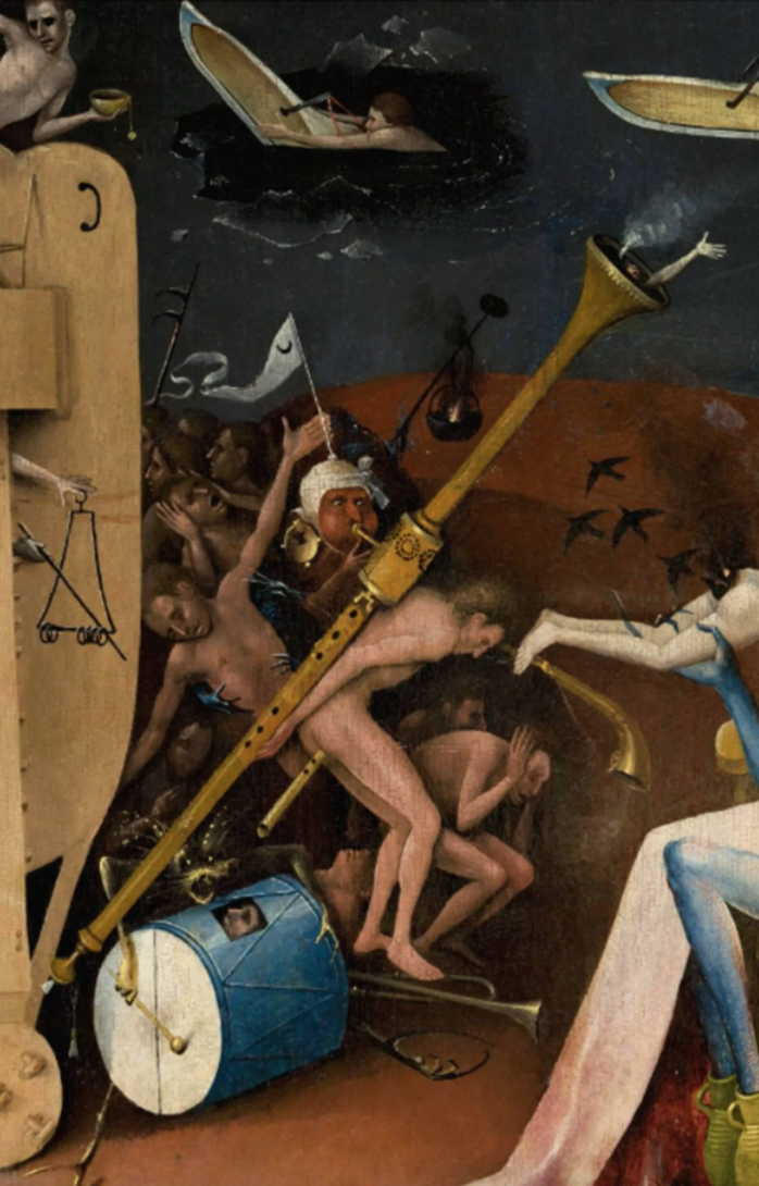  Detail from  The Garden of Earthly Delights , Hieronymous Bosch, 1490-1510 