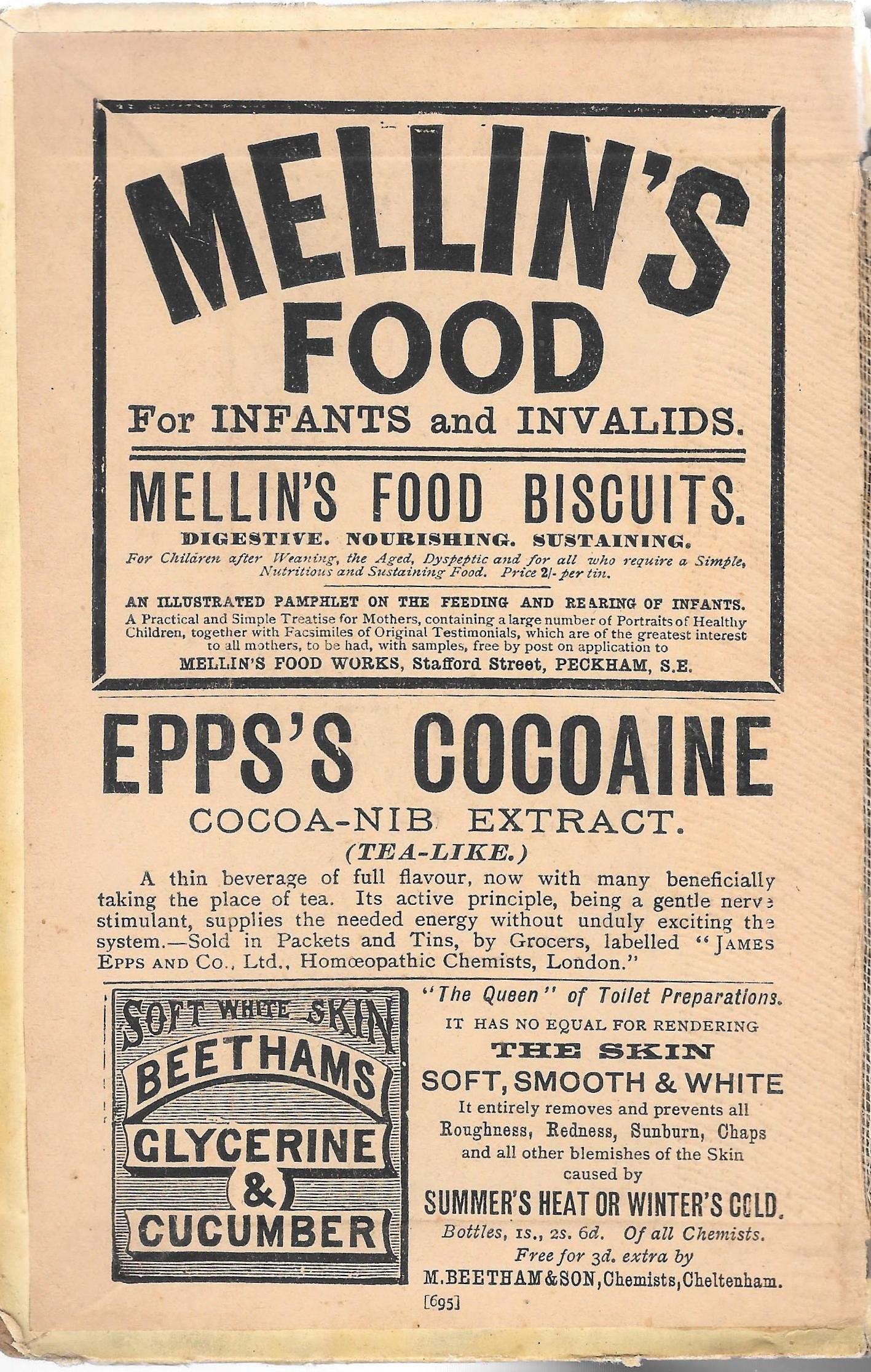 Ads from 1890; Scanned image and text by Simon Cooke . ( Image Source )