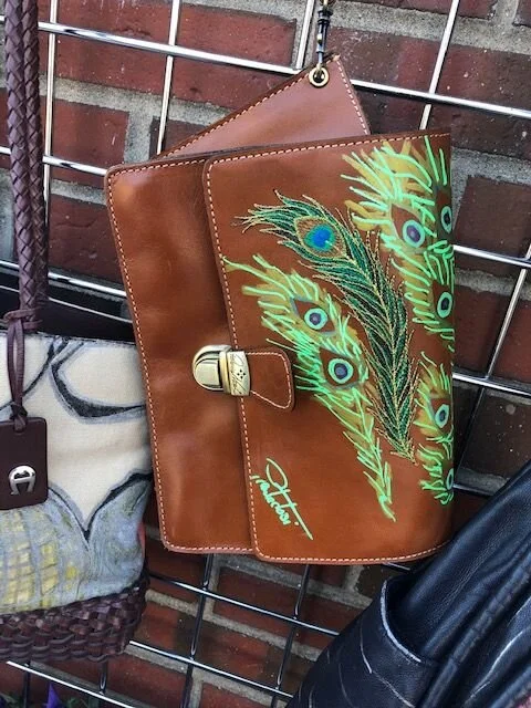 Peacock leather- $139.00