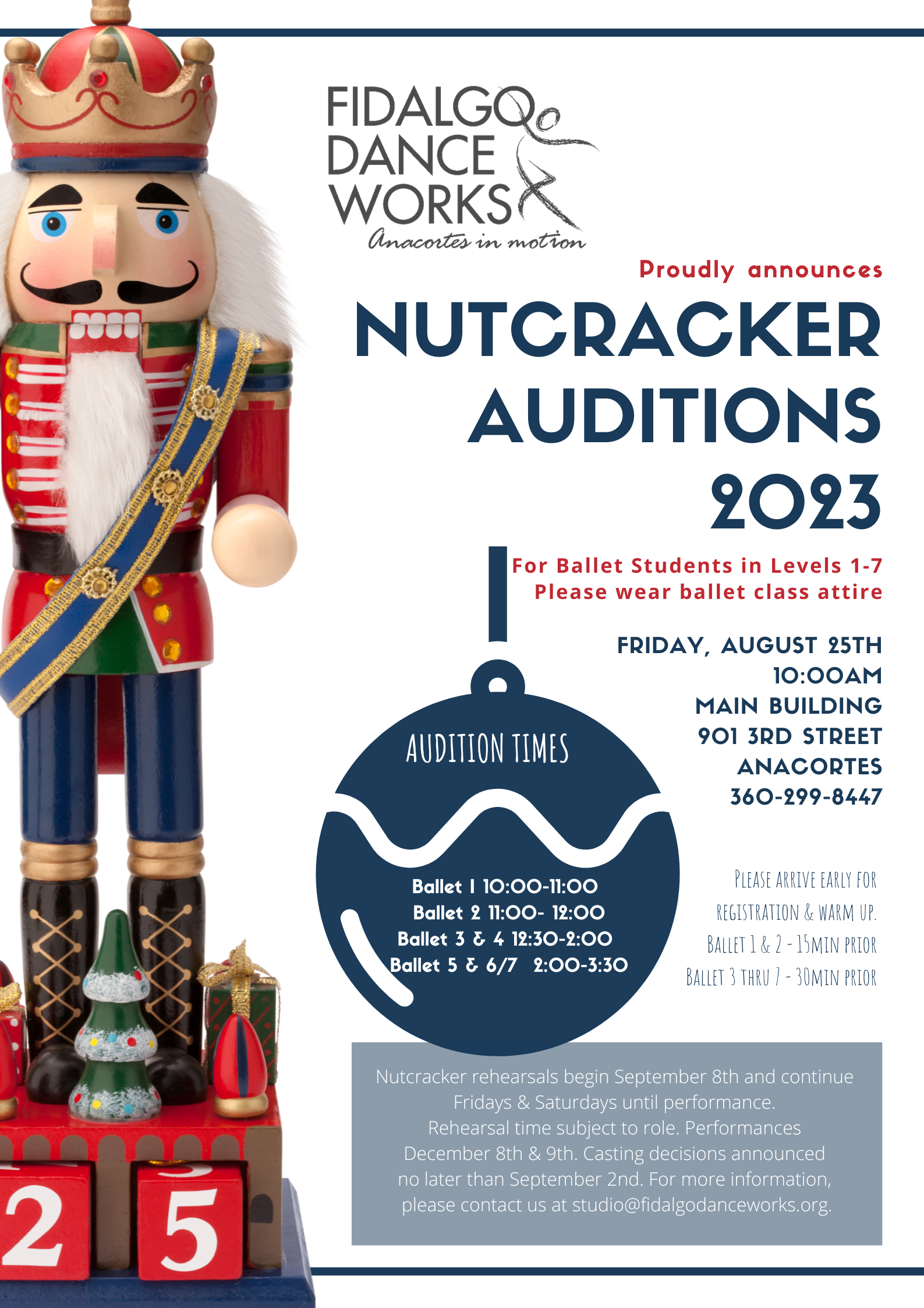 Nutcracker Auditions 2023 — Fidalgo DanceWorks