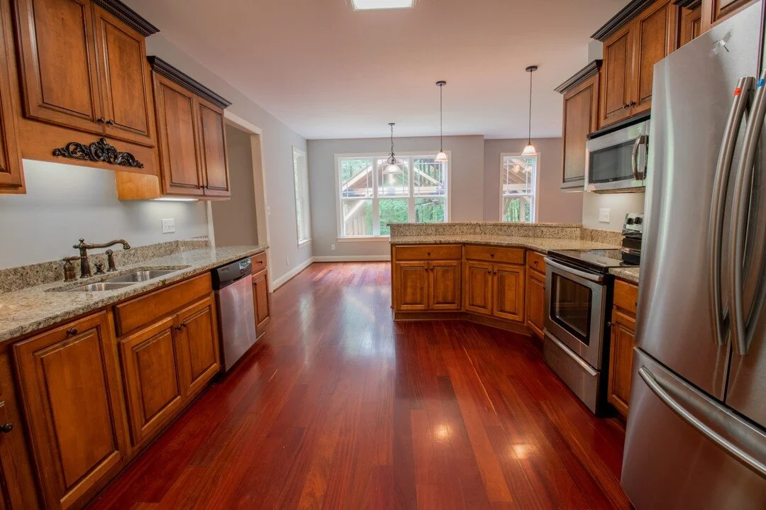 Check out the beautiful Brazilian Cherry 🍒  hardwood floors located at 175 Stone Briar Drive. It's a must see in person! Schedule your private tour today.
