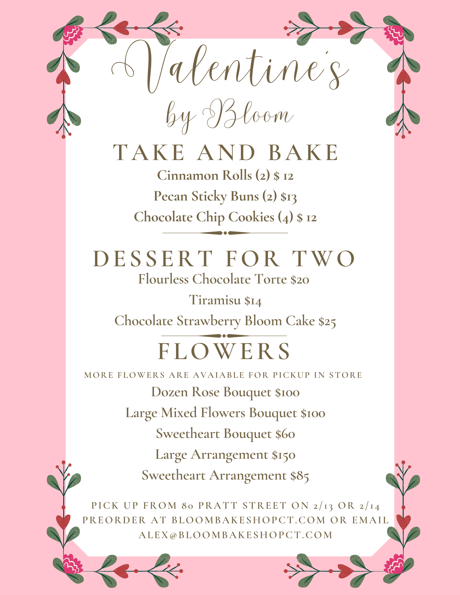 Online Flower Orders — Bloom Bake Shop