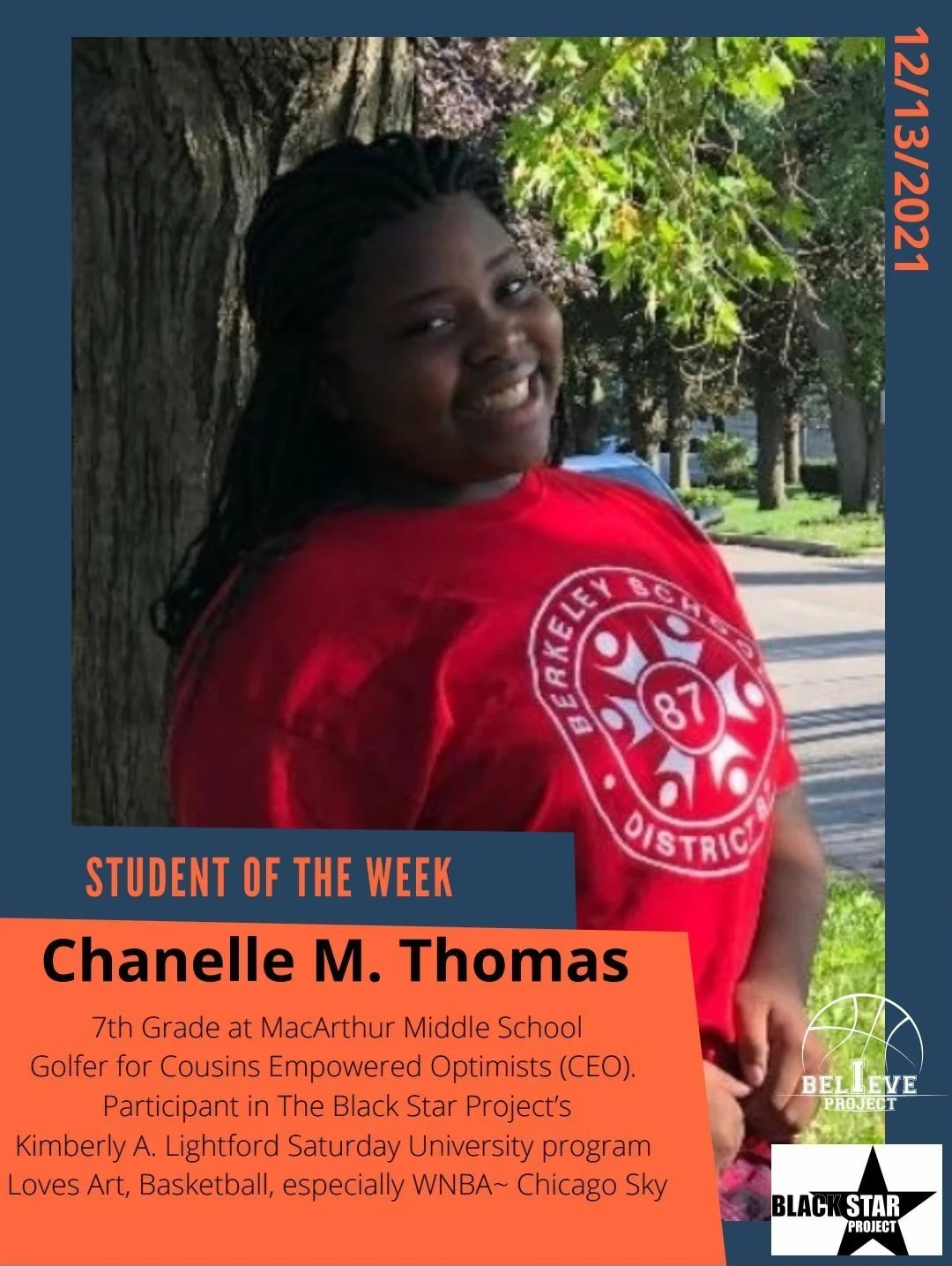 Student of the Week: Chanelle M. Thomas