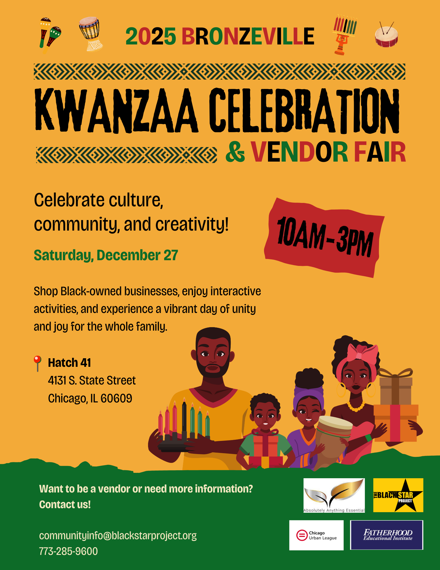 2025 Bronzeville Kwanzaa Celebration + Vendor Fair