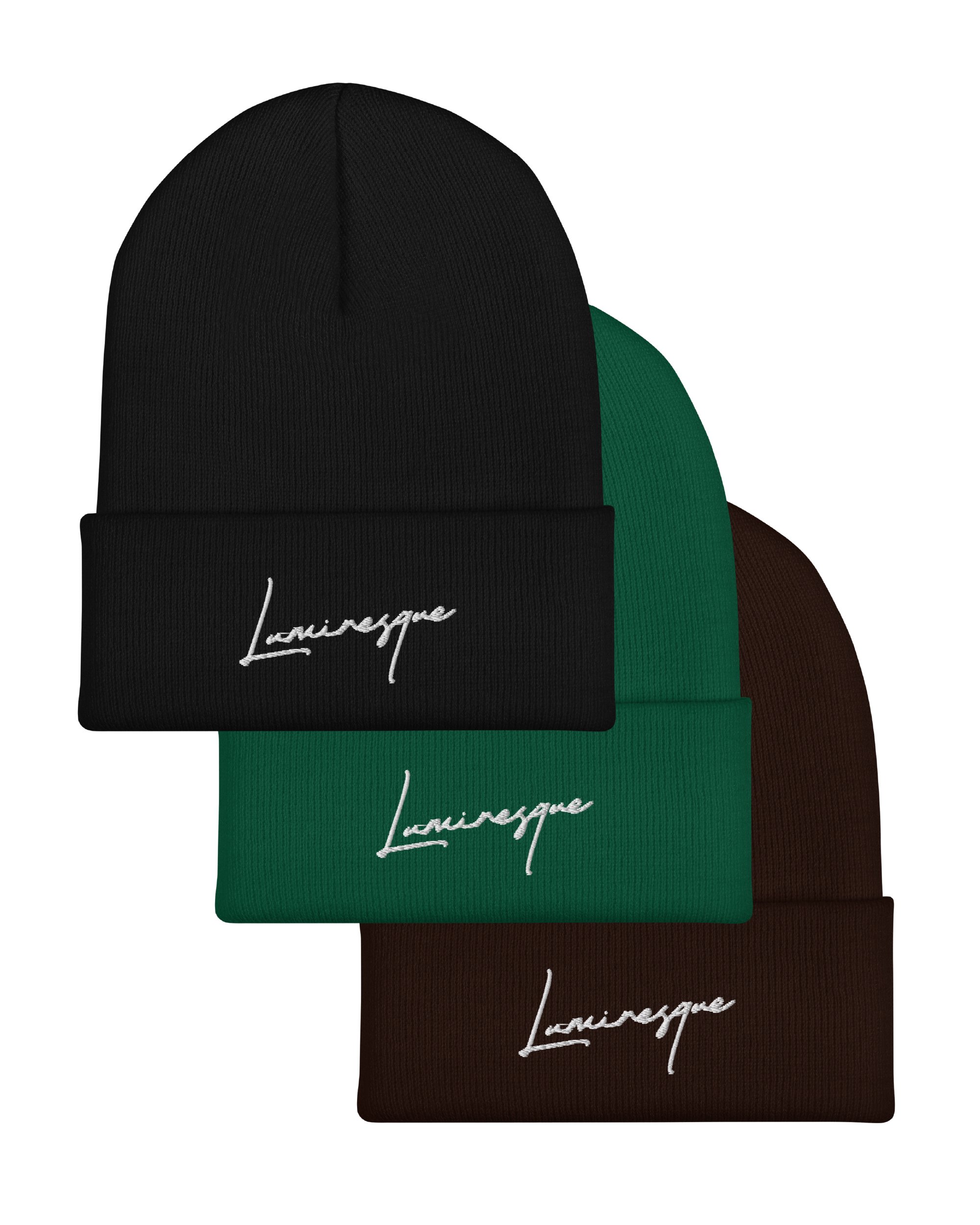 TOQUES | Stay cozy in the cold with these super comfy toques in black, brown & emerald.