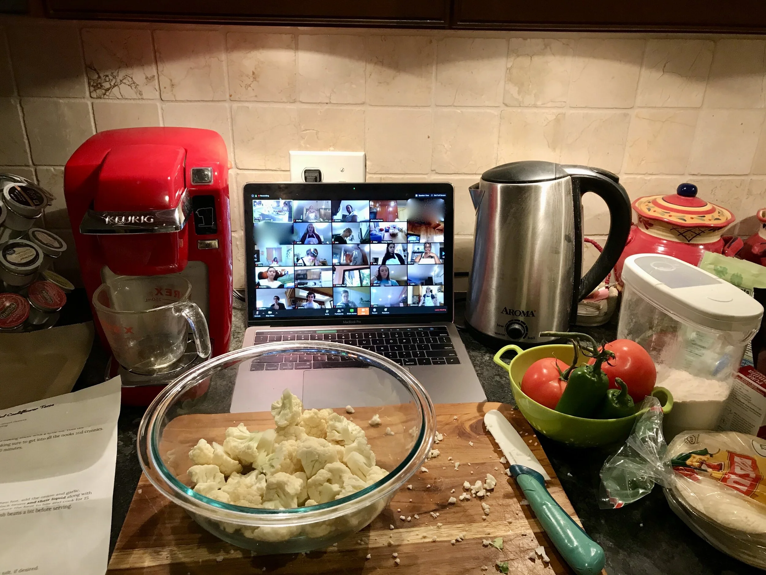 Shelby cooking up a storm in Fairfield County, Connecticut.