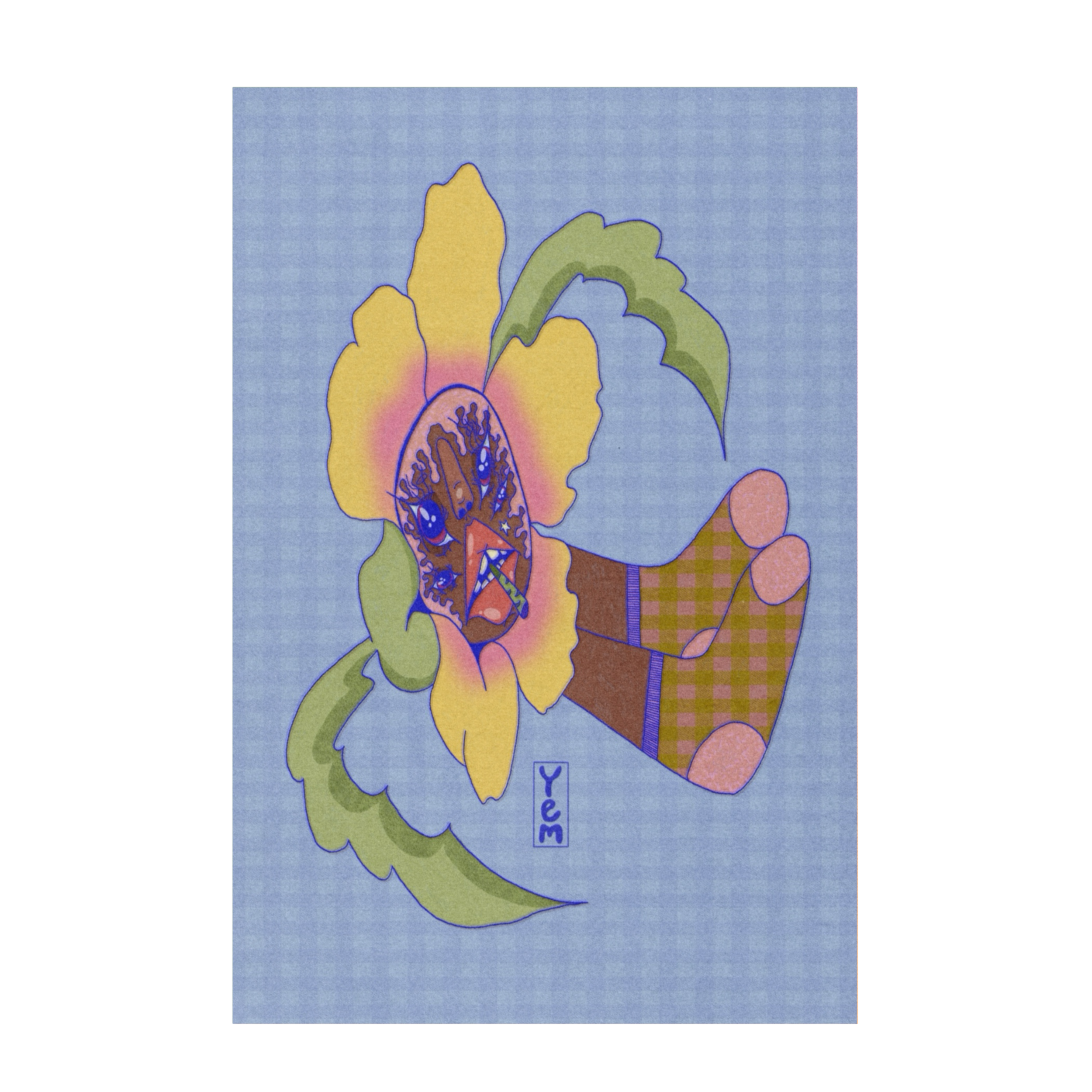 'in full bloom' postcard print
